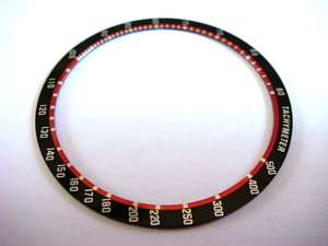 New Seiko chronograph 6138 Black/red tachymeter bezel  