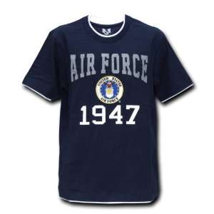  US AIR FORCE NAVY BLUE Military Pitch Double Layer Tee (T 