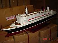 Queen mary 2 high quality wooden model cruise ship 40  