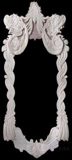 Hand carved wood art frame 7.5 ft mirror by Russian artist  