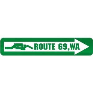    New  Route 69 , Washington  Street Sign State