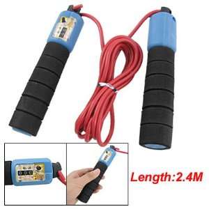   Nonslip Handle Red Flexible Digital Jumping Rope: Sports & Outdoors
