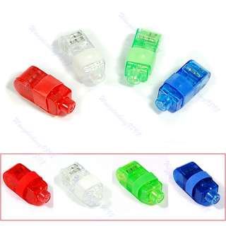 4x Color LED Bright Finger Ring Lights Rave Glow Party  