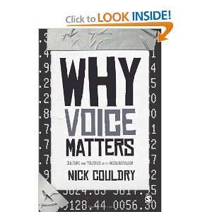   Voice Matters Culture and Politics After Neoliberalism [Paperback