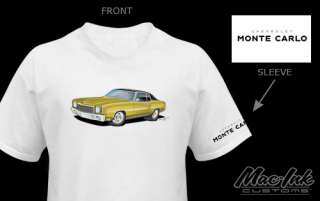 70 71 72 Chevy Monte Carlo PRO TOURING T Shirt  
