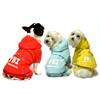 FREE SHIPPING 100% New Red/Yellow/Blue Hooded Raincoat For Small Dog 