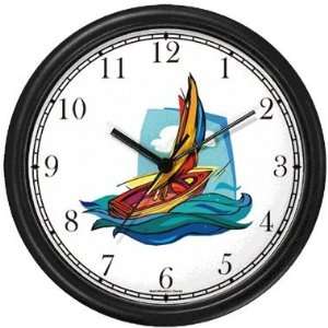  Sail Boat No.1 Nautical Theme Wall Clock by WatchBuddy 