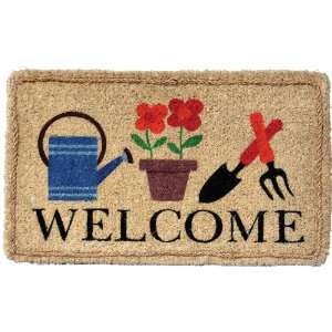  Garden Odyssey KG/CE/3S 007 Creel Potted Flowers Welcome 