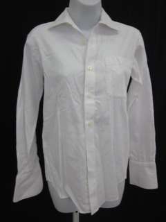 JOSEPH ABBOUD Boys White Stripe Long Sleeve Shirt Sz 14  