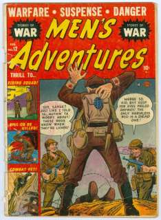 Mens Adventures Comics #12 (1952) GD,Atlas,Golden Age,War  