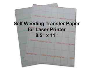   Heat Transfer Paper 8.5x11 10 Image Clip White, Light Fab.  