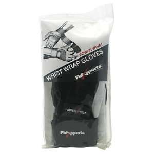  Power Wrist Wrap Gloves White/Black 1 Large: Sports 