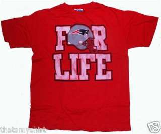 New Authentic Junk Food NFL New England Patriots For Life Adult T 
