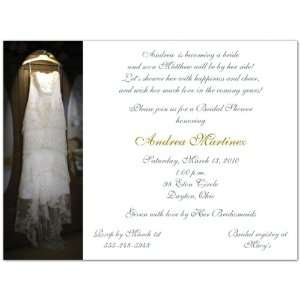  Wedding Gown Bridal Shower Invitations 