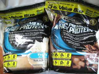 MuscleTech Whey Protein 20 lb Shake Mix *Vanilla/Choc.  