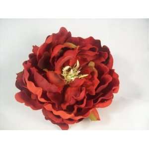  NEW Red Peony Wedding Hair Flower Clip, Limited. Beauty