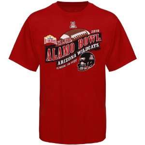   Arizona Wildcats Cardinal 2010 Alamo Bowl T shirt: Sports & Outdoors