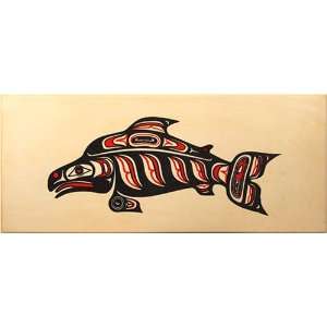 Smoked Salmon Two Color Fish Design Natural Style, 16 oz:  
