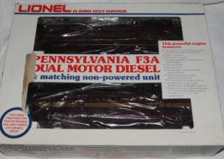 Lionel 6 8970 Pennsylvania F3A Dual Motor Diesel and non powered unit 