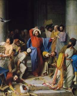 Jesus Christ Carl Cleansing TempleHeindrich Bloch 11X14 Religious 