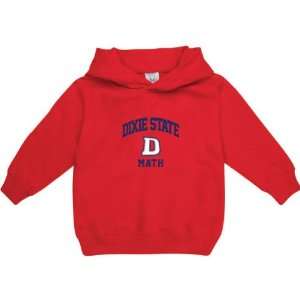 Dixie State Red Storm Red Toddler/Kids Math Arch Hooded Sweatshirt 
