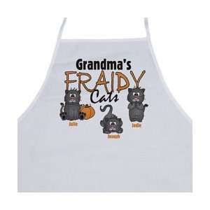  Fraidy Cats Personalized Halloween Apron