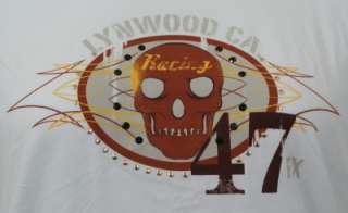Brand New VON DUTCH White Short Sleeve Skull Lynwood California Shirt 