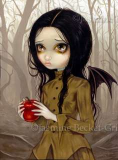 Autumn my Last Chance fairy gothic apple art BIG PRINT  