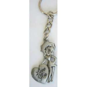  Betty Boop Metal Keychain   Love You Toys & Games