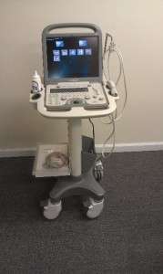   Ultrasound Echo Machine Cardiac, Vascular, OB/GYN Demo Unit with cart