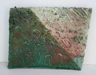 Art Pottery Tile SEA RAYS Abstract Modern Crude  