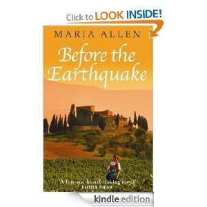 Before the Earthquake Maria Allen  Kindle Store