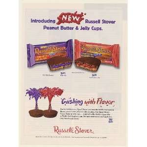 1999 Russell Stover Candies Peanut Butter & Jelly Cups Gushing with 