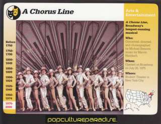 CHORUS LINE Broadway Play Theatre PICTURE PHOTO CARD  