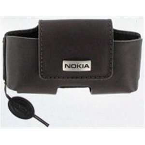  Nokia Brown Leather Carry Case (CTU 30) Cell Phones 