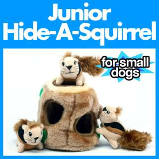 DOG PLUSH TOY SQUEAKER SQUEEK HIDE A SQUIRREL SMALL NEW  
