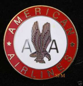 VINTAGE AMERICAN AIRLINES LAPEL HAT PIN AA TIE TAC  