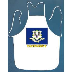  Waterbury Connecticut BBQ Barbeque Apron with 2 Pockets 