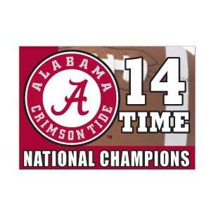  Alabama Crimson Tide 14 Time National Champs Pin Sports 