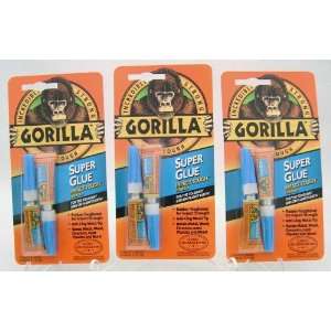  Gorilla Super Glue Two.11oz Tubes 3 Pack FREE SHIPPING 