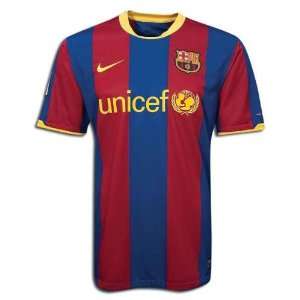  10/11 Youth Barcelona David Villa #7 Home Soccer Jersey 