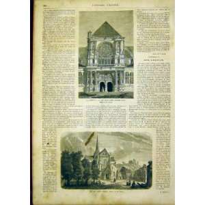    Notre Dame Paris Andeli Deroy French Print 1866: Home & Kitchen