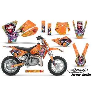 Ed Hardy KTM Sx 50 Mx Dirt Bike Graphic Kit   2002 2008: Love Kills 