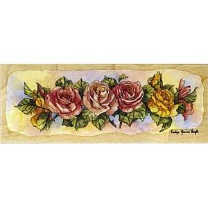  Rose Parade Wood Mounted Rubber Stamp: Arts, Crafts 