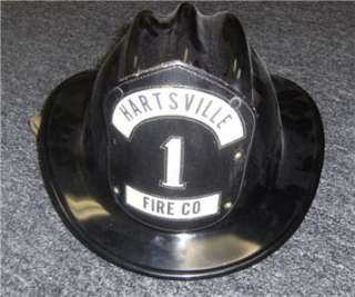 Vintage Gentex Fire Helmet Leather Shield #1  