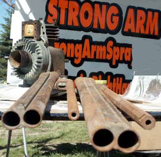 shown here are various antique gun barrels from rifles as