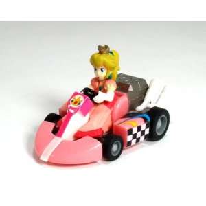   Tomy Gashopan 1.5 Inch Princess Peach Pull Back Racer: Toys & Games