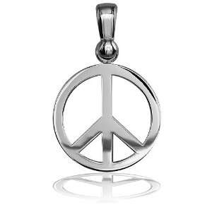   Peace Sign Jewelry Charm in Sterling Silver: Sziro Jewelry Designs