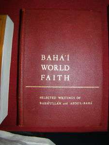 BAHAI WORLD FAITH WRITINGS BAHAULLAH & ABDUL BAHA  