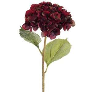 Set of 12   29.5 Hydrangea Spray x1 Two Tone Burgundy   JTH920 BU/TT 